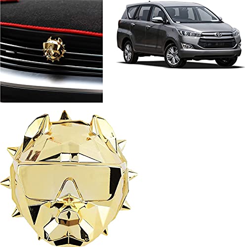 Image of BKN Tranding Bulldog Shape Car Air Freshener Perfume with Vent Clip For Car Decoration Bulldog Diffuser Fragrance Scent (1pcs, GOLD)