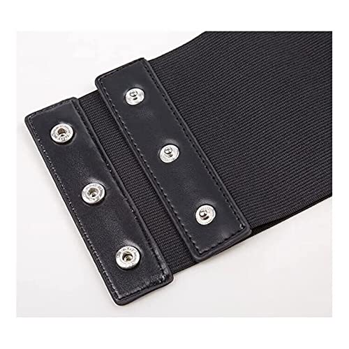 Black Lace-up Cinch Belt Tied Corset Elastic Waist Belt for Women Girls4