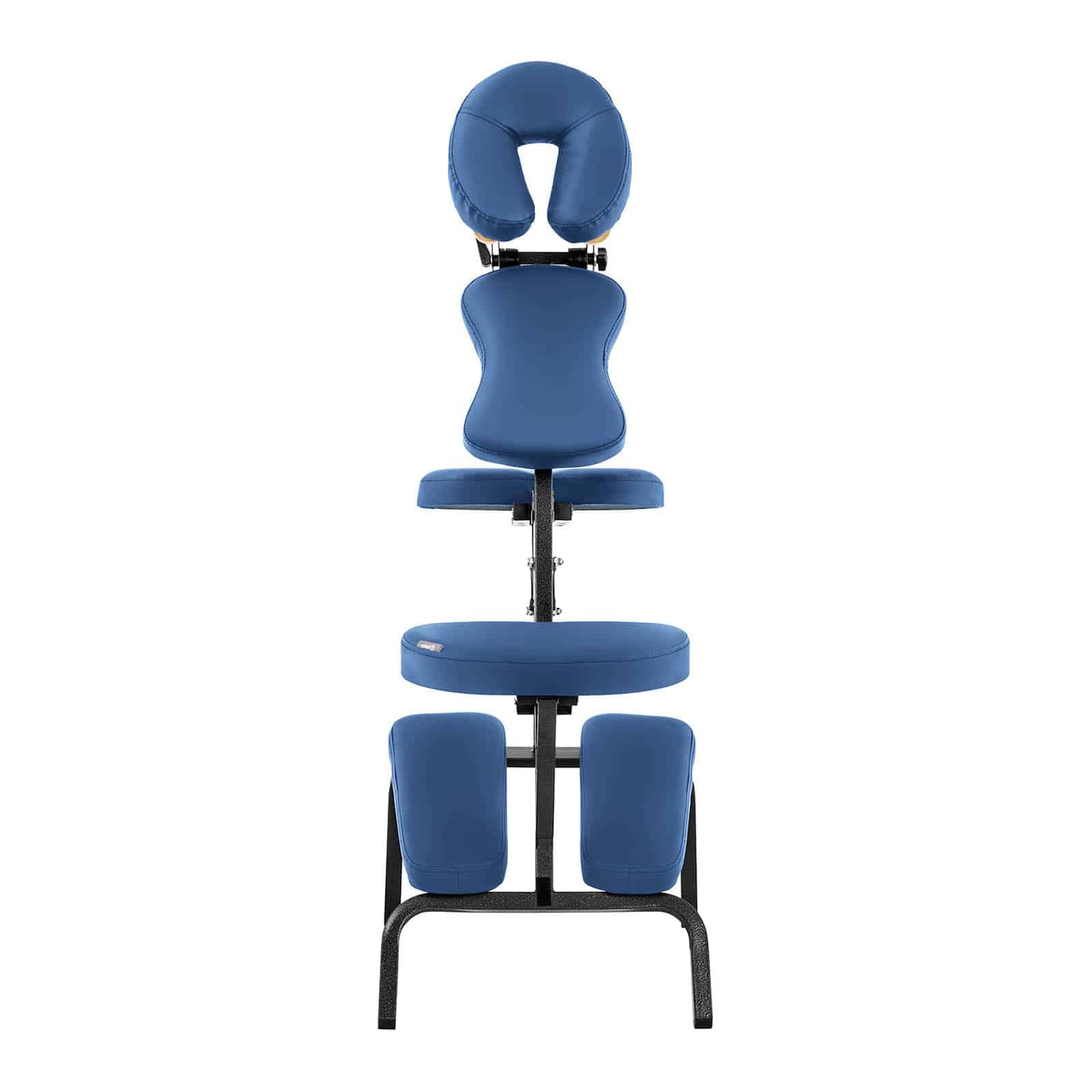 Physa Silla de Masaje Portátil Sillón de Cosmética Physa Montpellier Blue (Estructura de Acero, Tapicería en PVC, hasta 160 kg, Azul)