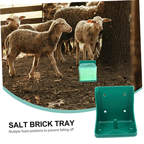 Niche à lécher robuste avec support fixe résistant pour bloc de sel d'élevage de grosse taille