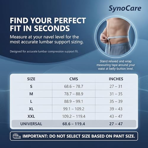 Image of Lumbar Support Belt for Back Pain Relief, Posture Corrector, Waist & Lower Back Brace for Lumbar Support, Muscle Spasm Relief for Men & Women, Adjustable - Medium