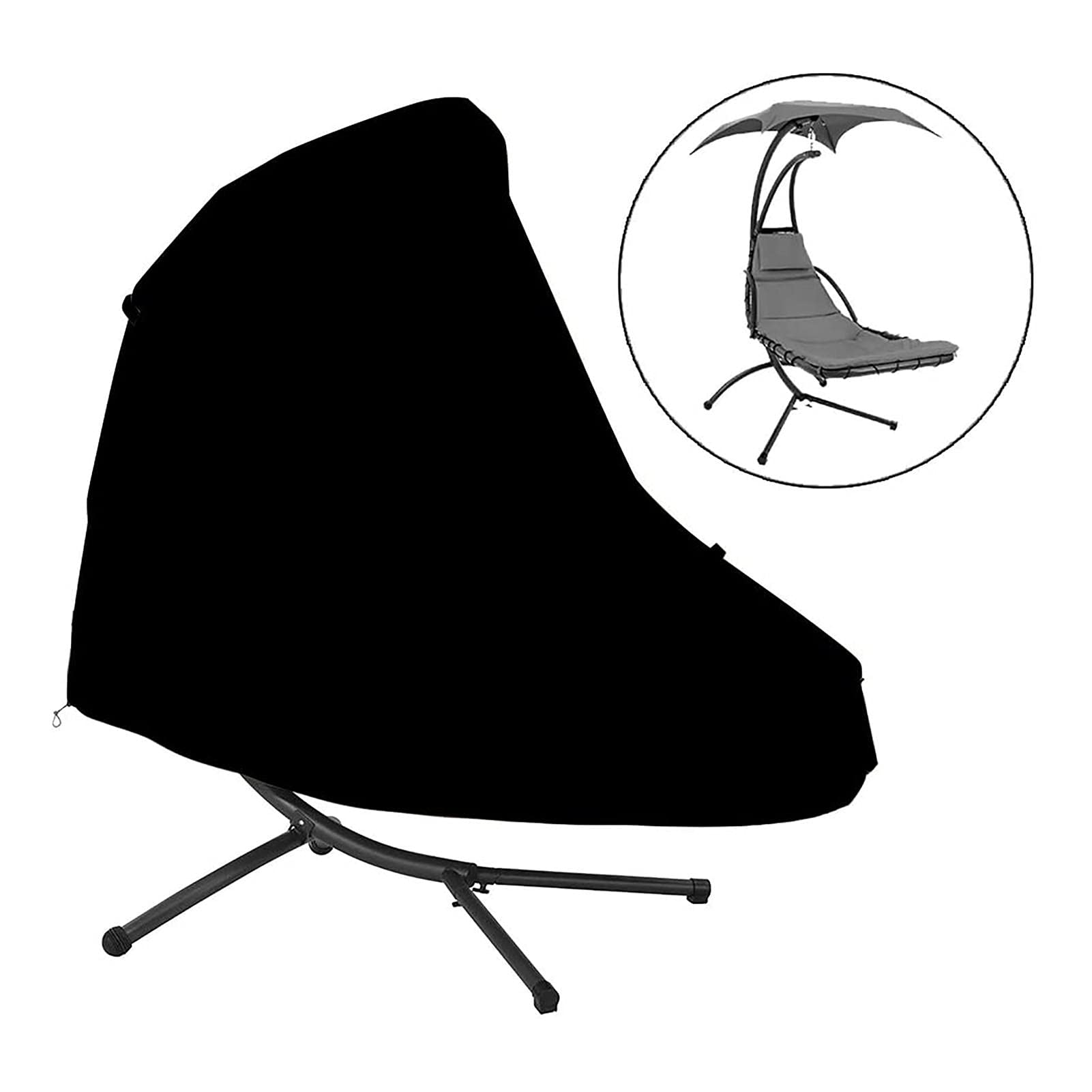 Nrkin protection pour chaise longue suspendue avec parasol, pour extérieur, chaise longue balançoire, transat soleil, imperméable, coupe-vent.