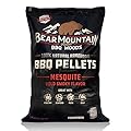Bear Mountain BBQ Premium All Natural Earthy and Bold Mesquite Smoker Wood Chip Pellets for Outdoor Gas, Charcoal, and Electric Grills, 40 Pound