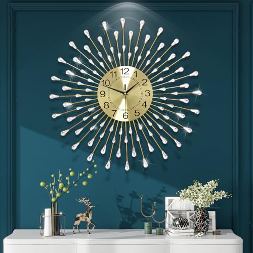 Horloge murale en cristal FLEBLE grande décoration murale d'intérieur - 2