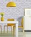 Arthouse 696800 Papel Pintado Ladrillo, Blanco, 53 cm x 10.05 m