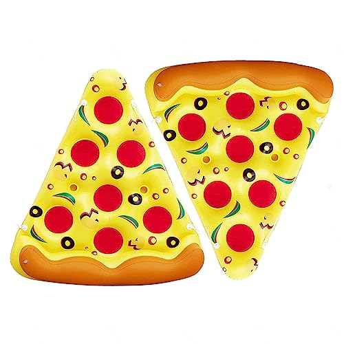 Opiniones y reviews de Inchable Top cinco. 33 DIGBYS inchables Piscina Divertidos niños, Pizza flotadores Piscina niños 8 años, Tiene Dos portavasos Flotador Agua Fiesta Playa Lago Natación,2PCS