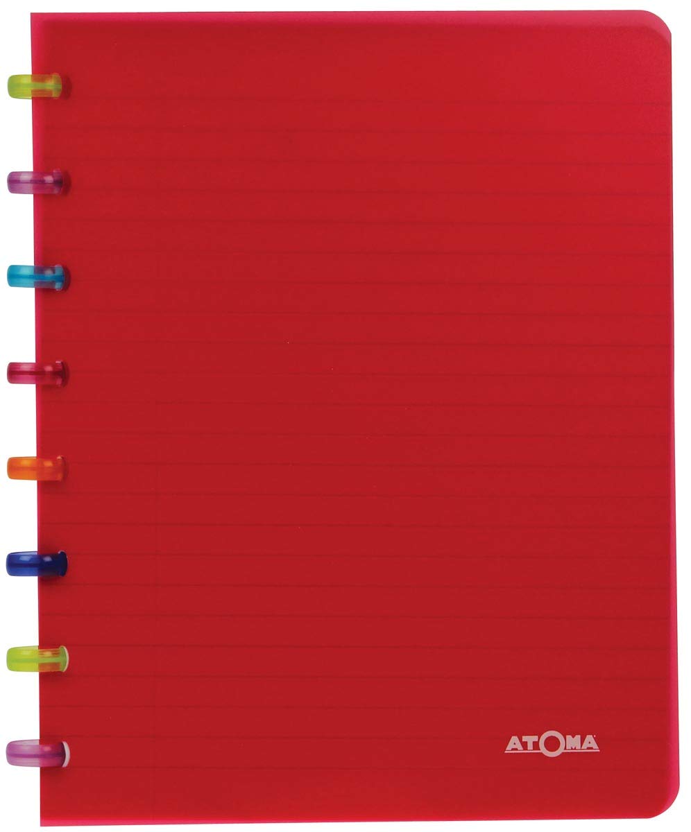 Atoma Tutti Frutti - Quaderni Ft A5, 144 pagine a righe, colori assortiti, 10 pezzi