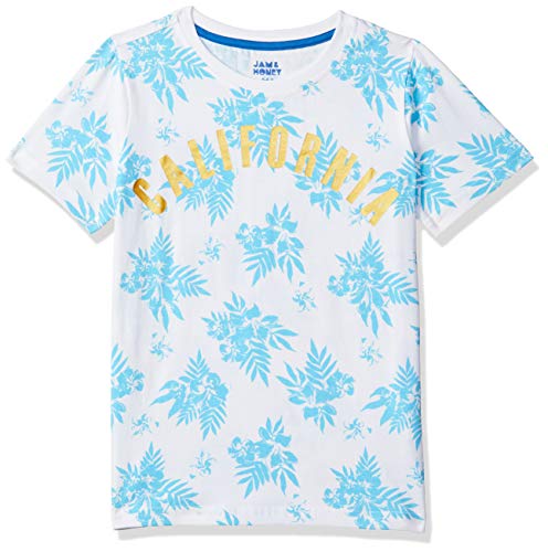 Image of Amazon Brand - Jam & Honey Boys T-Shirt (Pack of 2) - Soft and Comfortable, Round Neck, Print Pattern, 100% Cotton Material