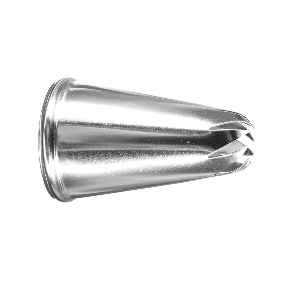 Horoshop 1pc Stainless Steel Eight Teeth Drop Rose Flower Icing Piping Tips Nozzle Cake Decorating Supplies