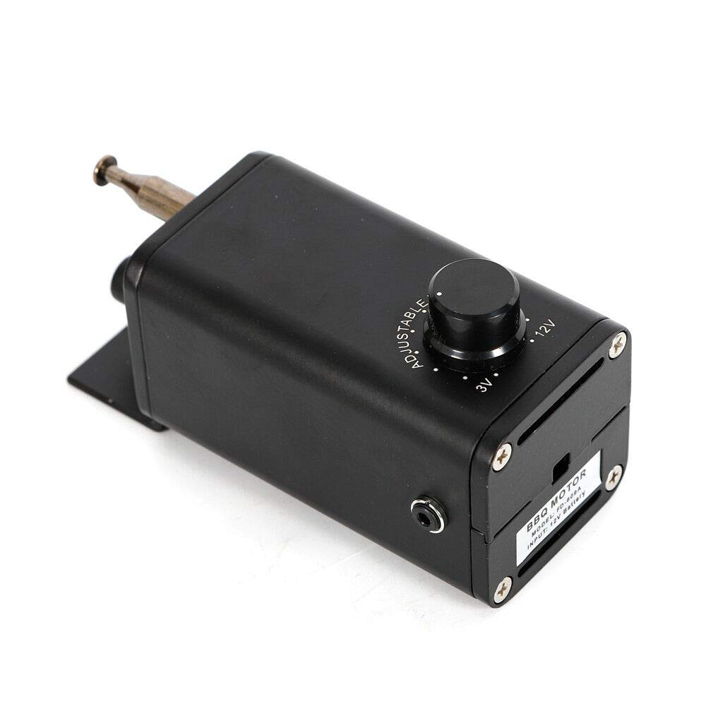 MINUS ONE 15W Grillmotor BBQ Grillspieß Drehspieß Rotisserie Getriebemotor für Grillspieß, Rotisserie, DC 3-12V mit Adapter