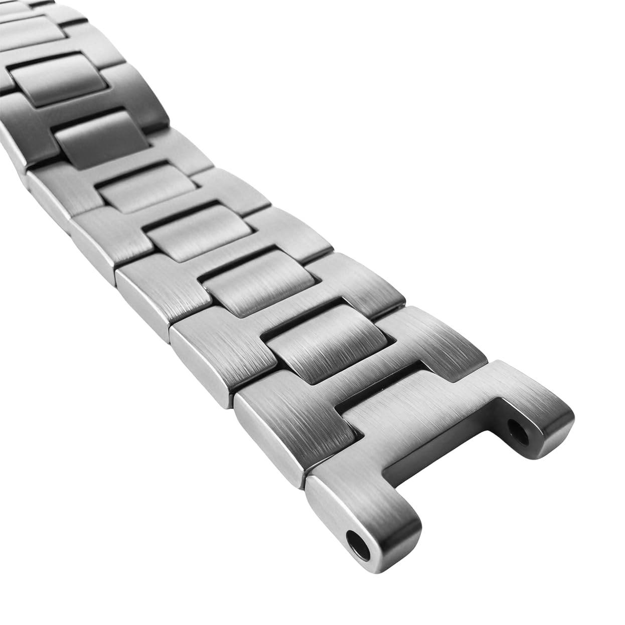 Cinturino di ricambio per orologio Pasha de Cartier WATCH W31077U2 W31074M7, in acciaio inox spazzolato (argento, 22 m)