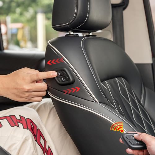 EVANEM 適用・ランドクルーザープラド 150 2010-2023 シート位置調整ボタン、左にリモコンボタンを追加します (右ハンドル) インテリア改造アクセサリー (ブラック)