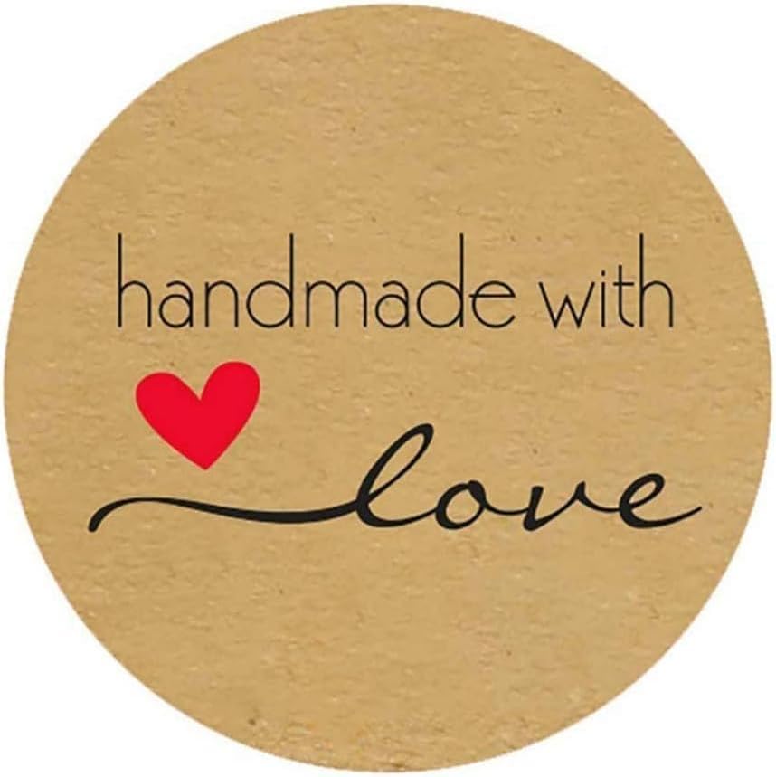 Sticker "Fait Main Avec AMOUR" Pour Les Création DIY