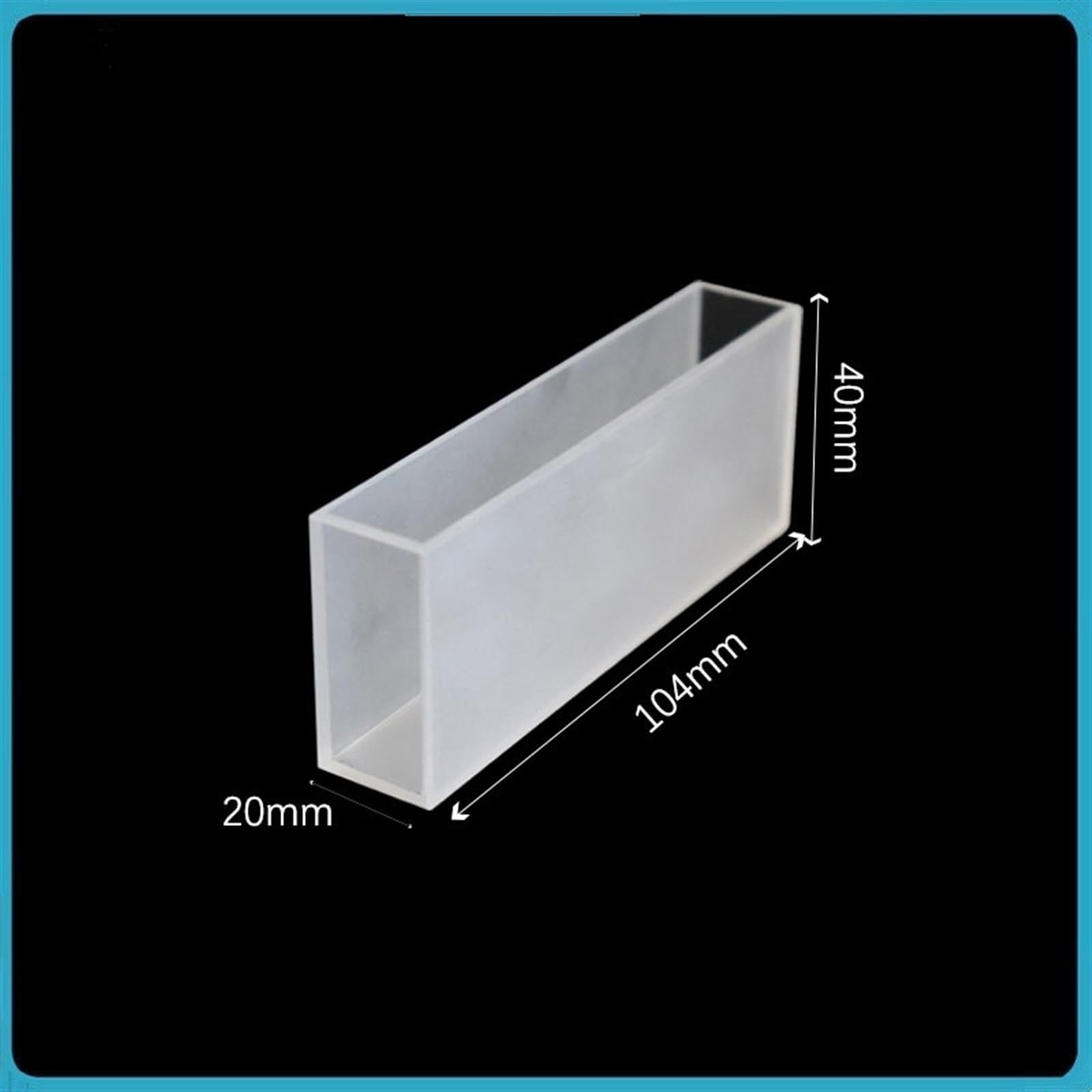Tamiz de laboratorio Cubeta de cuarzo (celda de muestra líquida, 56 ml), trayectoria de luz, celdas de absorción de 100 mm for cromómetro comparativo, 1/PK