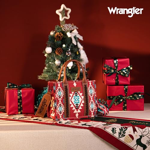 Image of Wrangler Purse Western Aztec Tote Bag Women Top Handle Handbags with Detachable Strap | Western