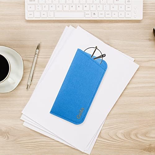 3 Pack Glasses Case, Geila Felt Eyeglasses Pouch Case, Soft Slip in Pouch Holder Case Bag, Glasses Storage Case Makeup Pouch Spectacles Sleeve