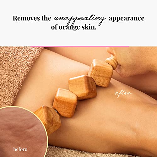 Tuuli Accessories - Wooden Massager Roller Set, Multi-Functional Body Roller For Cellulite Reduction, Muscle Tension And Skin Health Support, Natural Massager For Women And Men #TOP7