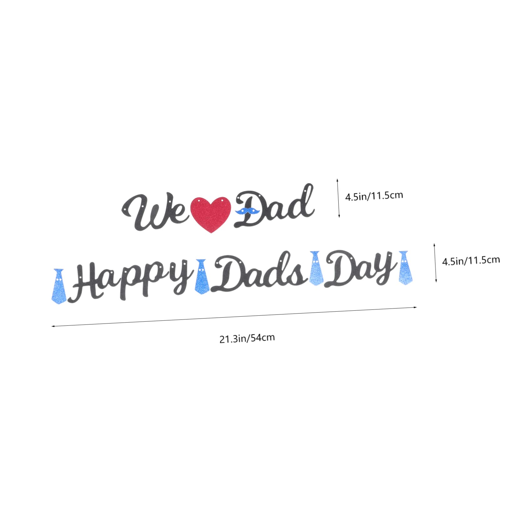 Cabilock 5juegos Banderín Decorativo De Fiesta Para Día Del Padre De We Dad Brillos Para Celebraciones y Decoraciones Casa