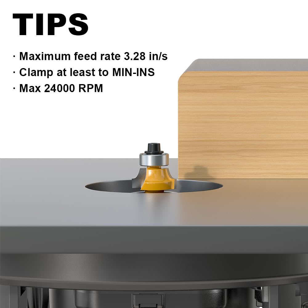 Roundover Router Bit 1/4 Shank, 1/8" Radius Round Over Router Bits, Router Bits Round Over for Edging Forming Rounding Woodworking Cutter