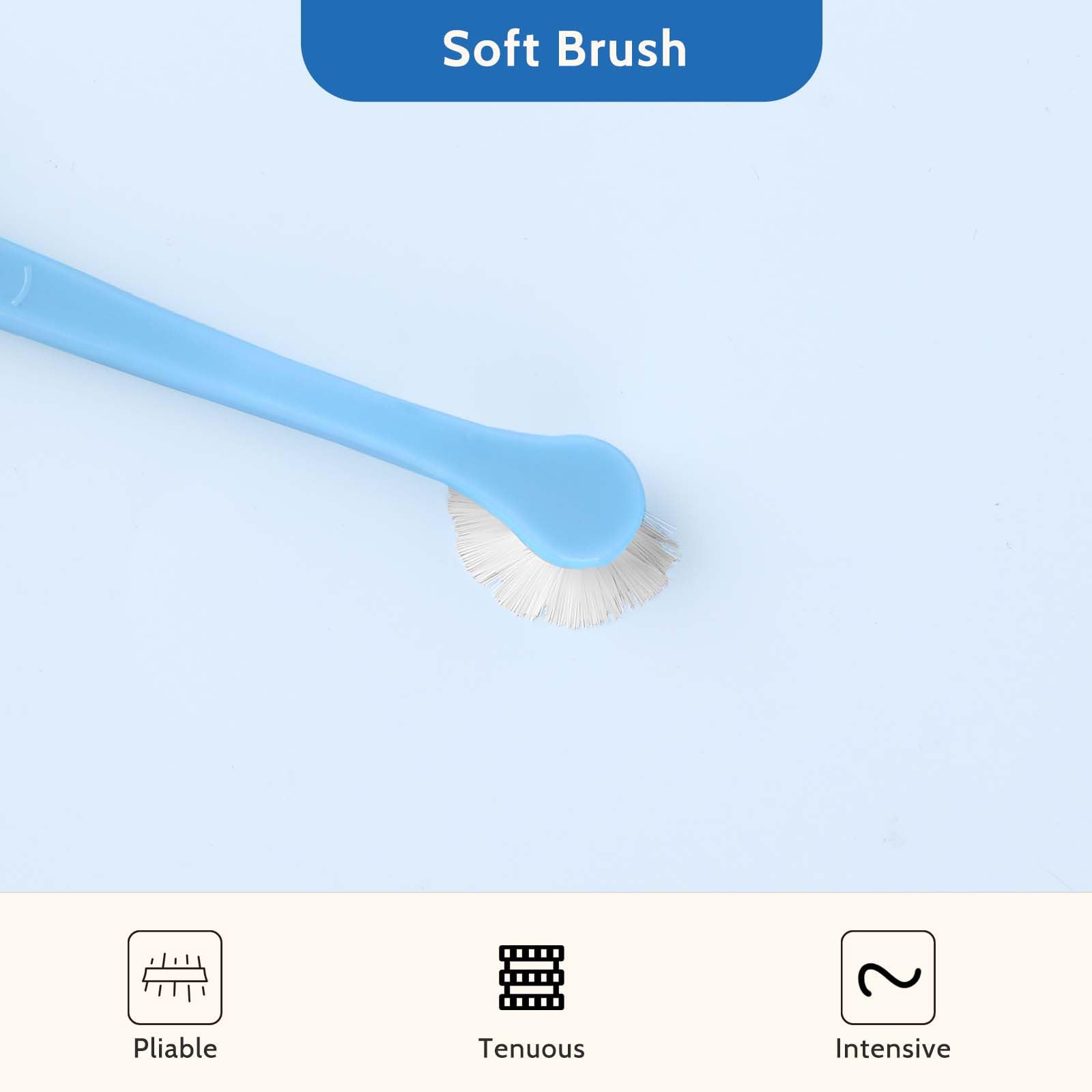 Lot de 2 brosses à dents pour chat, brosse à dents pour animaux de compagnie, brosse à dents pour chiot, mini tête douce pour chien, kit de nettoyage en profondeur pour chiots, chatons, chiens