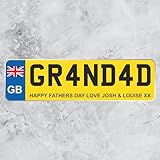 Custom License Plate Plaque - Personalised Number Plate in Wood or Acrylic - Ideal for Car Decor, Lorry Drivers, New Car, Just Passed Keepsake Sign (GB Design, Acrylic Medium 25cm) - Image 7