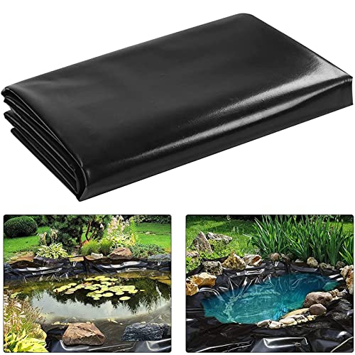 HLJPL Gartenteichfolie Schwarz Wasserdicht Gartenpoolmembran 0,4 mm Dick Reißfeste Anti-Durchsickern Teich Folie für Pool, Wassergarten, Springbrunnen (Farbe : Schwarz, Größe : 2x3m/6.6x9.8ft) Cover