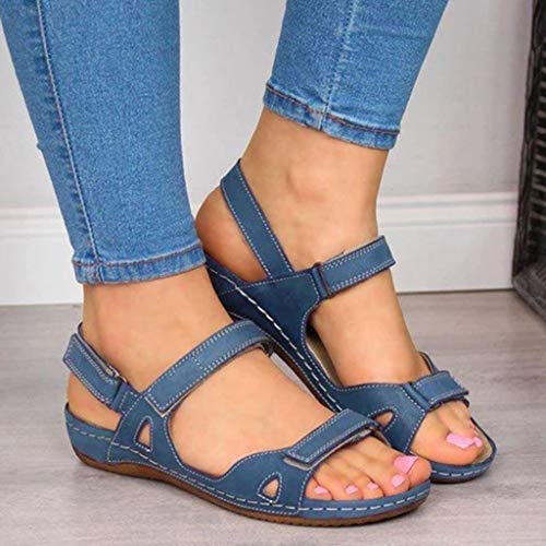 2007 Summer Orthopedic Sandals for Women Orthopedic Correction Leather Comfort Casual Bunion Slippers Shoes Buckle Beach Shoes2