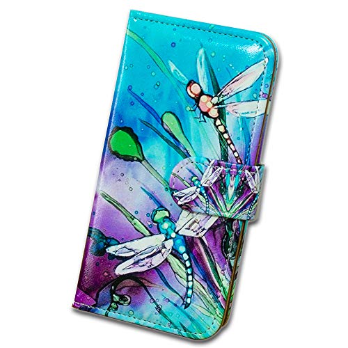 Bcov Galaxy S21 Plus 5G Case, Cute Dragonfly Leather Flip Phone Case Wallet Cover With Card Slot Holder Kickstand For Samsung Galaxy S21 Plus #TOP7