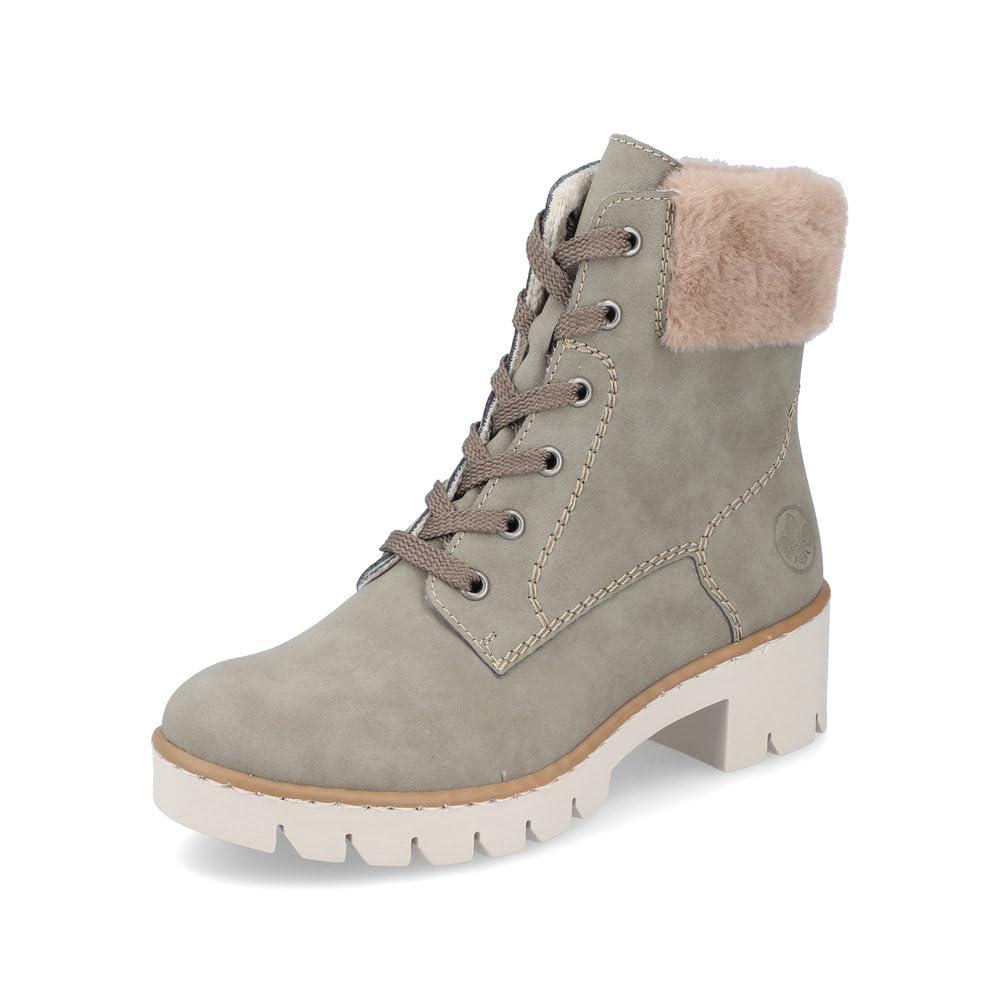 Rieker Women Ankle Boots X5718, Ladies Lace-up Ankle Boot,Low Boots,Chukka Boot,Short Boots,lace-up Boot,Green (grün / 52),39 EU / 6 UK