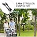 WATIIFUFU Infant Stroller Connector Set Newborn Toddler Stroller Connectors Black