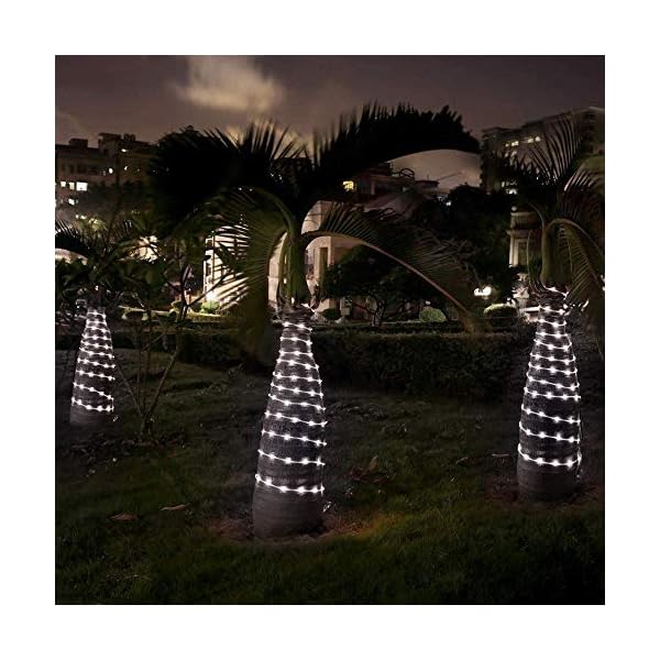 Lighting ever 33 ft 100 led outdoor rope lights cool white 6000k, 1/4 in pencil-size, flexible waterproof tube string lights for deck railing, patio ground, garden yard lawn, fence, balcony - image 7