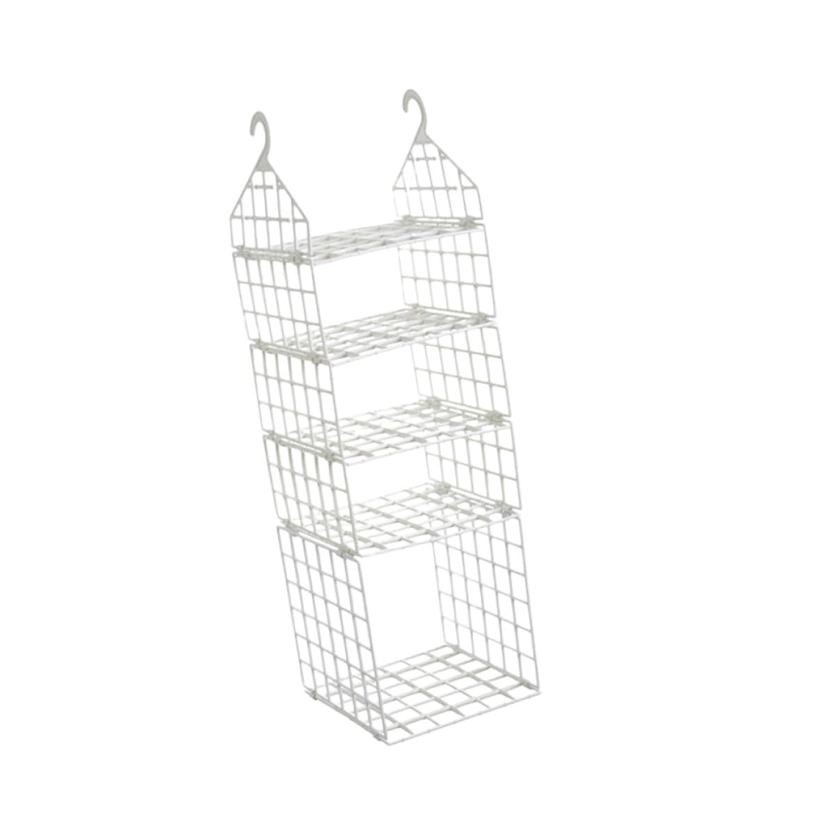 PartyKindom Organizador Gancho de Armario Colgante de Plástico Plegable Blanco y Diseño Ventilado, Multi Uno Grande y para Pijamas y Sombreros