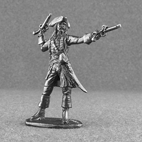 Ronin Miniatures Pirates Of The Caribbean Captain Jack Sparrow Unpainted Tin Metal 54Mm Action Figures Toy Soldiers Size 1/32 Scale #Jacksparrow #TOP3
