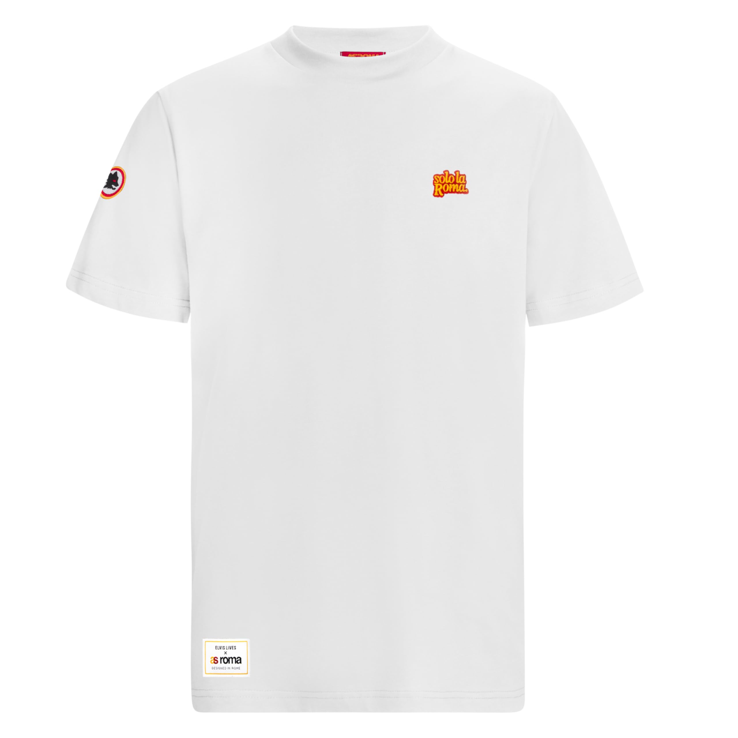 AS Roma AS Roma T-Shirt Elvis Lives Unisex Adult, White, XL