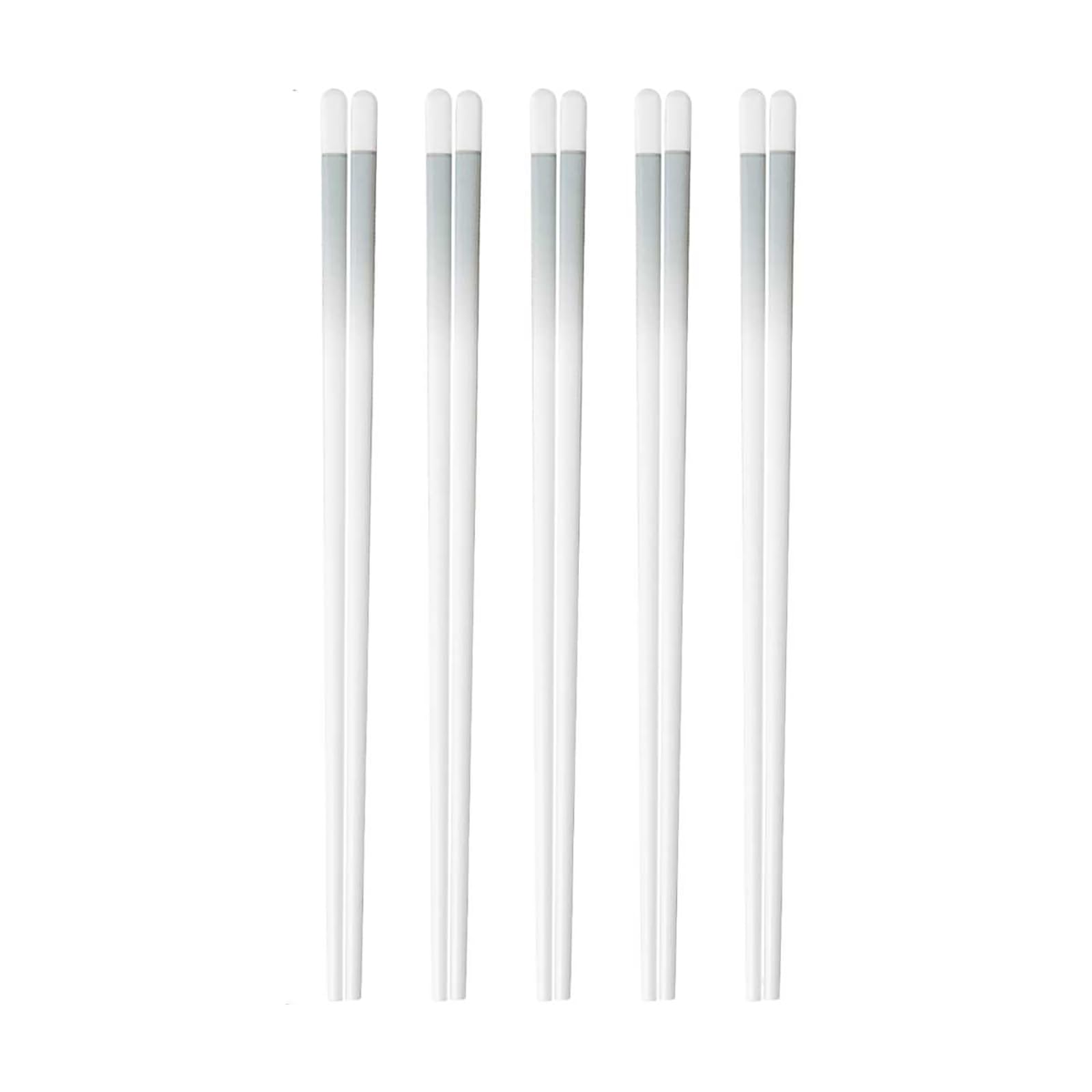 3 palillos de cerámica de tinta degradada, palillos de porcelana retro para el hogar, 10 pares