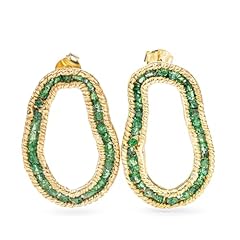 Green Garnet in Gold (Pear Shaped)