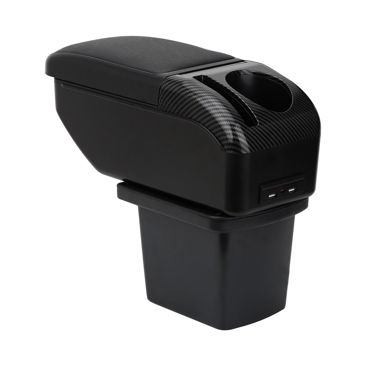 ZENVI Compatible with Hyundai i30 Braccioli 2006-2010 | Stile Nero,Braccioli,Console Centrale Organizer Immagazzinaggio Scatola,Utilizzabile Per Autisti Supporto Gomito