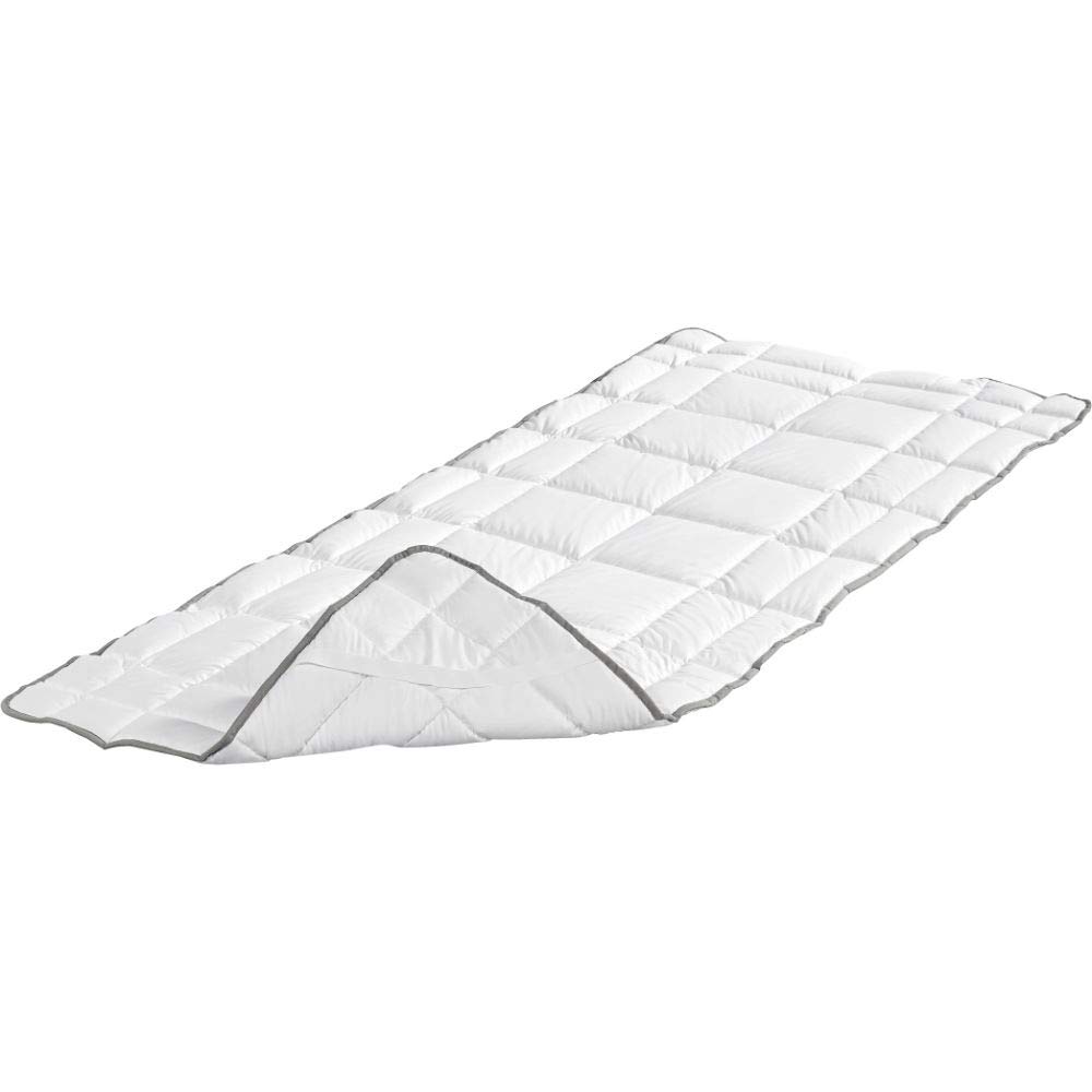 Badenia Trendline Spannauflage Clean Cotton, 180 x 200 cm, weiß, Öko-Tex zertifiziert, produziert nach deutschem Qualitätsstandard
