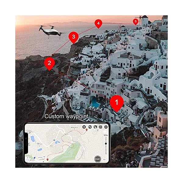 FMHCTN GPS-Drohne mit Kamera 4K Live-Video， Drohne mit Kamera， 110° verstellbare Weitwinkelkamera， Höhenhaltung， 3000 m… – Bild 4