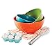 Nordic Ware 60039 Microwave Prep/Serve Bowl Set 3 Piece Fiesta Colors