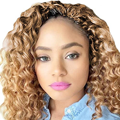 8 Packs Ocean Wave Crochet Hair 9 Inch Synthetic Braids Hair Extensions for Black Women (27#)