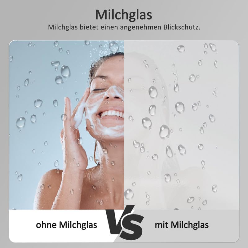 Duschwand für Badewanne mit Seitenwand 70x120x140cm 3-teilig Faltbar, Gestreift Glas Duschabtrennung Badewannenaufsatz Duschtrennwand aus 6mm Sicherheitsglas, Seitenwand mit Handtuchhalter