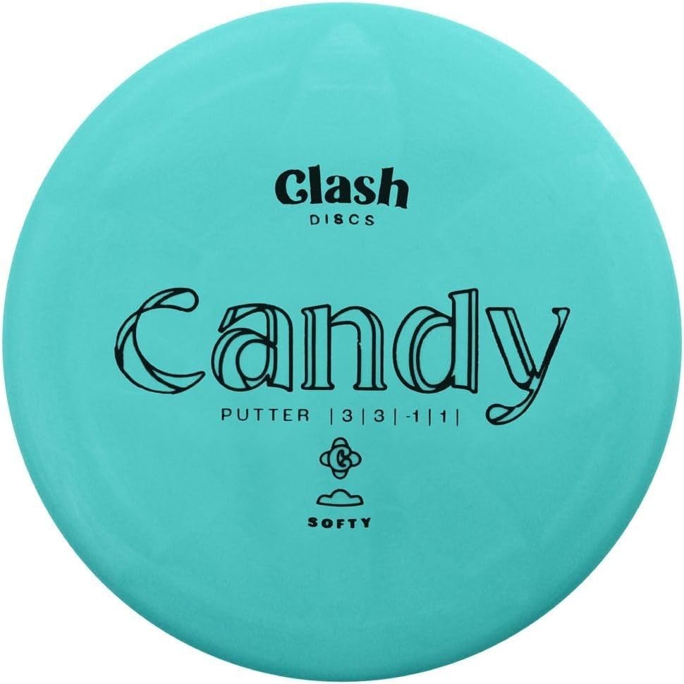 Candy by Clash Discs | Flexible Softy Plastic | Disc Golf Straight Putter (Colors Vary)
