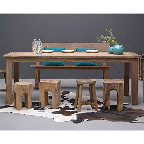 ESTO GmbH Esstisch DENGKLEH Teakholz massiv Holztisch Dinnertisch Tisch Esszimmertisch (300 x 100 cm) Cover