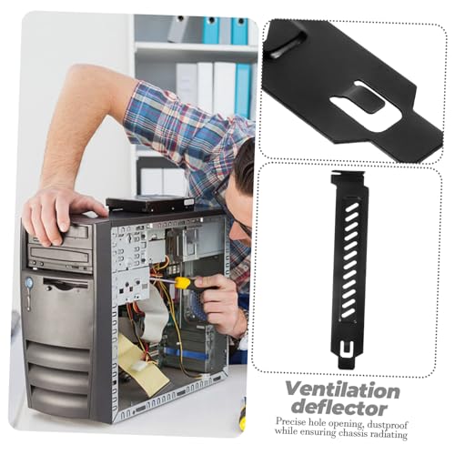 Cubierta ranura PCI metálica ventilada con diseño microperforado para refrigeración de caja PC 4