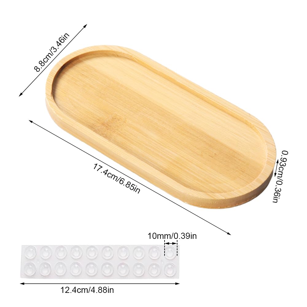 Set 4 Vassoi Rettangolari In Bambù Naturale: Sottobicchieri Porta Tè, Pane, Dolci, Ideali Per Regalo E Arredamento Casa