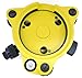 AdirPro Tribrach with Optical Plummet - Tribrach Adapter - Laser Adjuster - Optical Plummet Adapter - Level Surveying Adapter Adapter Base Tribrach Tripod for Mounting GPS(Yellow)
