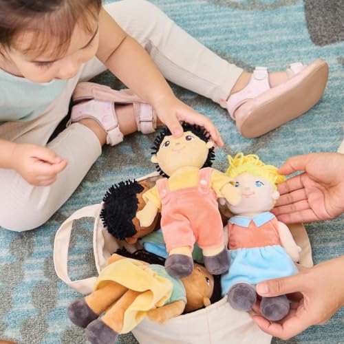 Set de 4 muñecas de tela multiculturales Kaplan miniatura 3