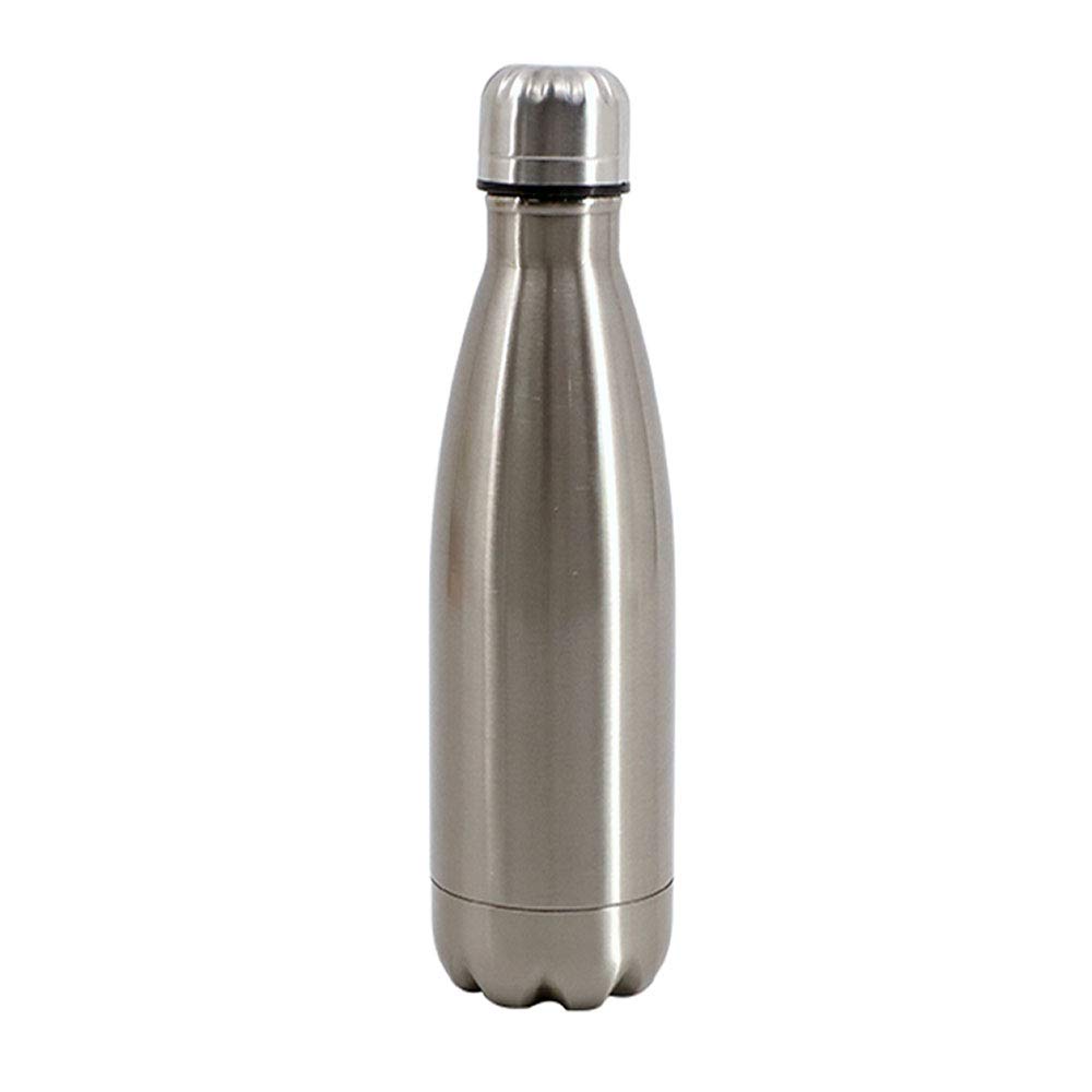 Pack 20 Botellas Térmicas de Acero Inoxidable 500 ml Plateadas para Sublimación