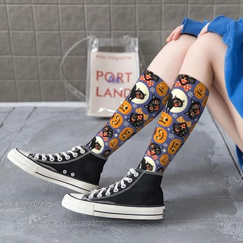 Image of Knee High Socks for Women Girls Fashion Women's Festival Stockings for Casual Running Work Travel
